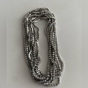 Extra long Banana Republic crystal necklace